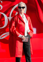 Meryl Streep The Devil Wears Prada 2 European Premiere Red Satin Coat front view