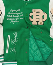 Mia Yim SmackDown 2026 Green White Wool Varsity Jacket
