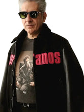 The Sopranos black varsity jacket front view