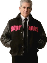 Sopranos inspired black varsity jacket