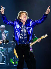 Hackney Diamonds Tour 2024 Mick Jagger Blue Bomber Jacket