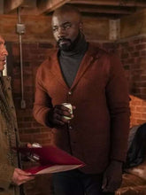 Mike Colter Evil Tv Series Brown Wool Coat