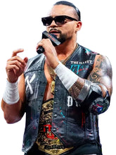 TNA Rebellion Mike Santana The Illest Black Leather Vest