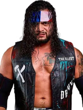 TNA Rebellion Mike Santana The Illest Black Leather Vest
