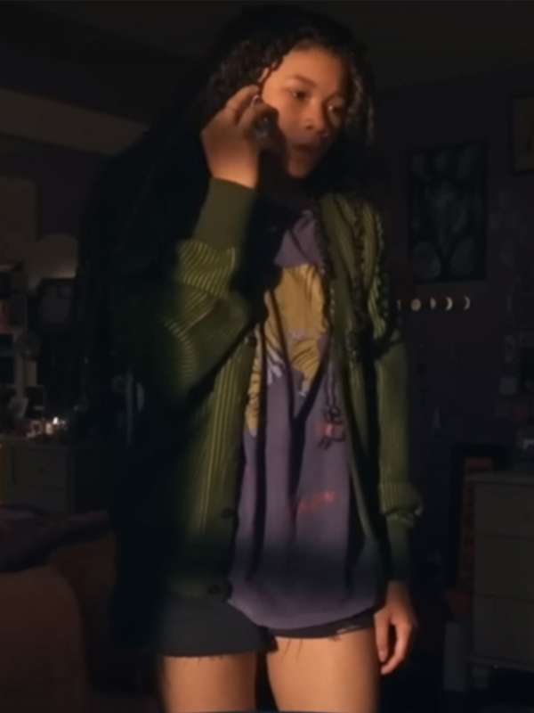 Storm Reid Missing 2023 Green Jacket