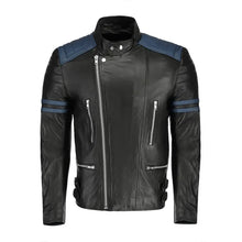 Cafe Racer Moto Biker Leather Jacket