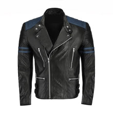 Cafe Racer Moto Biker Leather Jacket