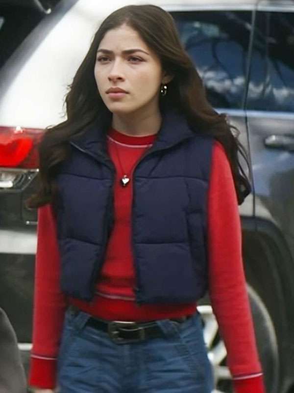 Caitlyn Torres Motorheads Blue Puffer Vest
