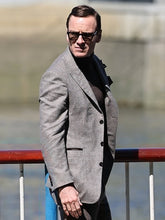 Black Bag 2025 Michael Fassbender Grey Blazer