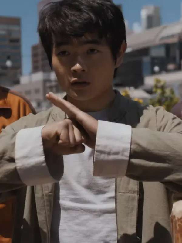 Ben Wang Karate Kid Legends Grey Jacket