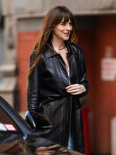 Dakota Johnson Materialists Black Leather Jacket
