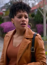 Laila Jackson Murder in a Small Town S02 Brown Jacket
