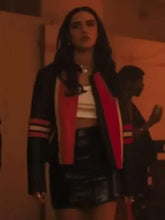 Asha Banks My Fault London 2025 Cafe Racer Leather Jacket