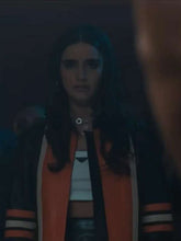 Asha Banks My Fault London 2025 Cafe Racer Leather Jacket