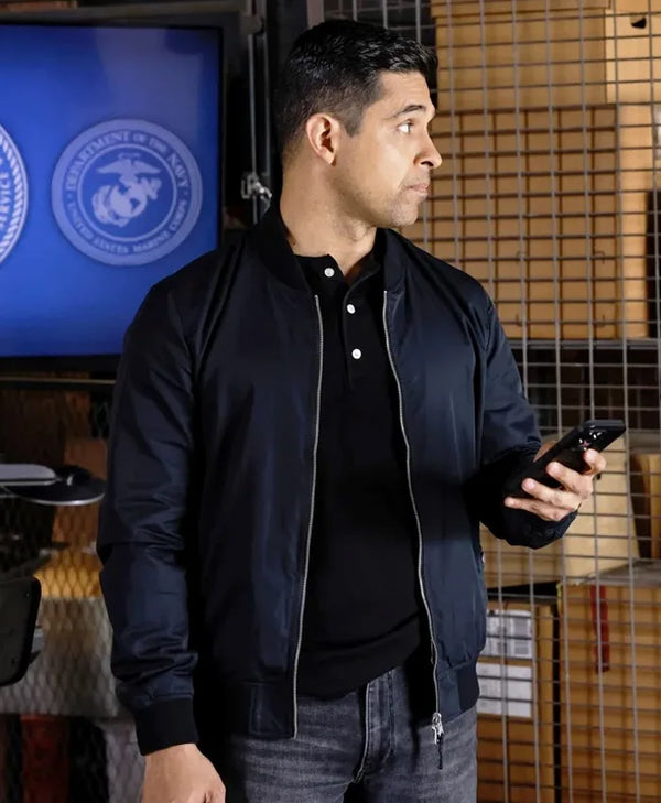 NCIS S22 Nick Torres Blue Bomber Jacket