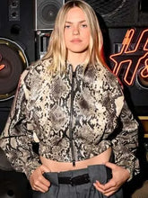 Renee Rapp Python Printed Bomber Jacket