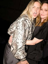 Renee Rapp Python Printed Bomber Jacket