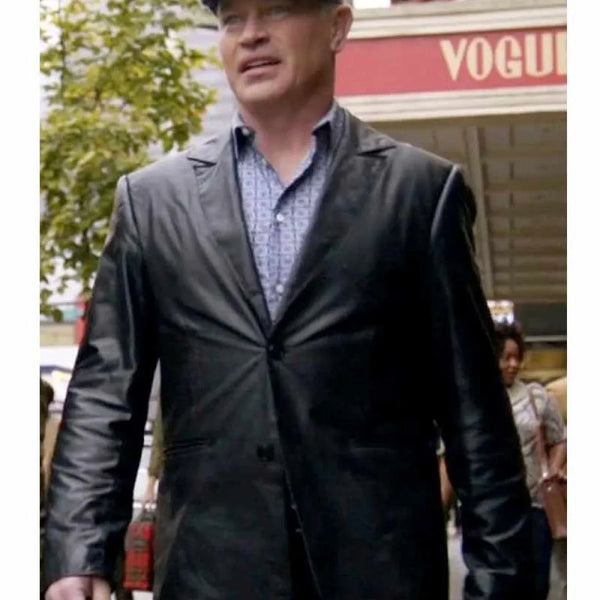 Neal Mcdonough DCs Legends Of Tomorrow Black Leather Blazer