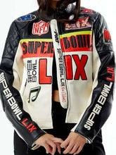 Super Bowl LIX Moto NFL Leather Jacket
