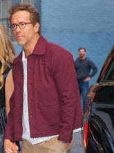 New York Ryan Reynolds Burgundy Jacket