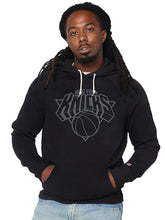 Homage Knicks blackout pullover hoodie front view