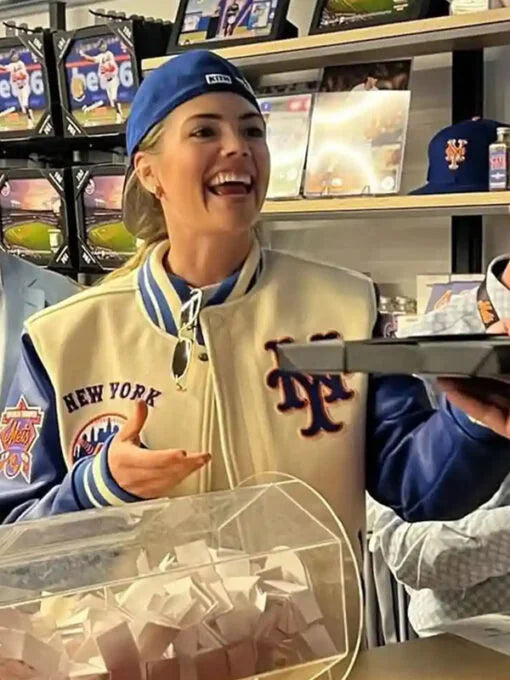 Kate Upton New York Mets Varsity Jacket