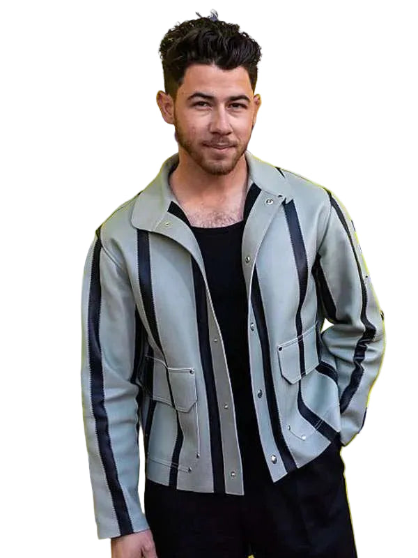 Nick Jonas Power Ballad Movie Premiere Leather Jacket