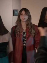 Nicole Wallace Red Leather Blazer – Culpa Tuya 2024 Women’s Fashion