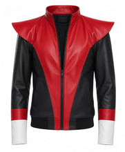 Nightcrawler leather biker jacket with zipper closure and pockets