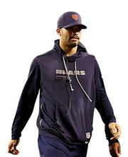 Caleb Williams Bears fleece sleeveless hoodie with hooded collar