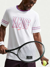 Nike 2026 Carlos Alcaraz Vamos White Brown Dri-FIT T-Shirt