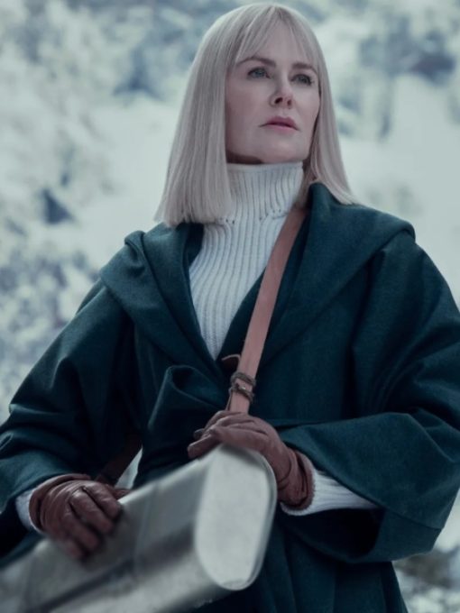 Nine Perfect Strangers 2025 Nicole Kidman Green Coat