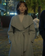 No In-ji The Trunk Grey Wool Coat