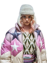 Anthracite Noémie Schmidt star-pattern puffer jacket