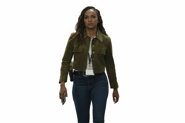 Nyla Harper The Rookie Suede Leather Jacket