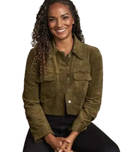 Nyla Harper The Rookie Suede Leather Jacket