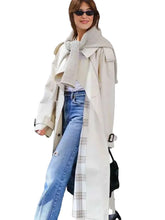 Daisy Edgar-Jones NYC 2026 Off White Cotton Trench Coat front view