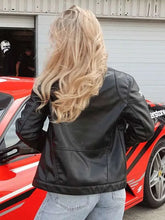 Olivia Hartley Black Leather Jacket