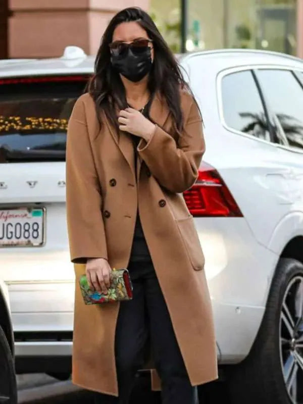 Olivia Munn Brown Trench Coat