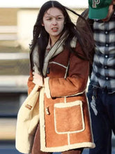 Olivia Rodrigo Brown Leather Coat
