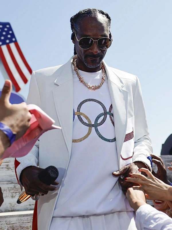 Snoop Dogg LA28 Olympic Games Leather Coat