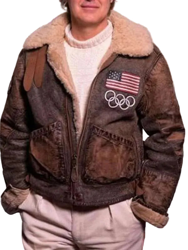 Olympics Team USA Brown Flight Jacket