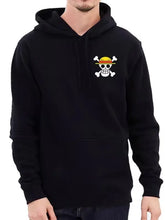 One Piece Luffy hoodie with kangaroo pocket and ribbed cuffs