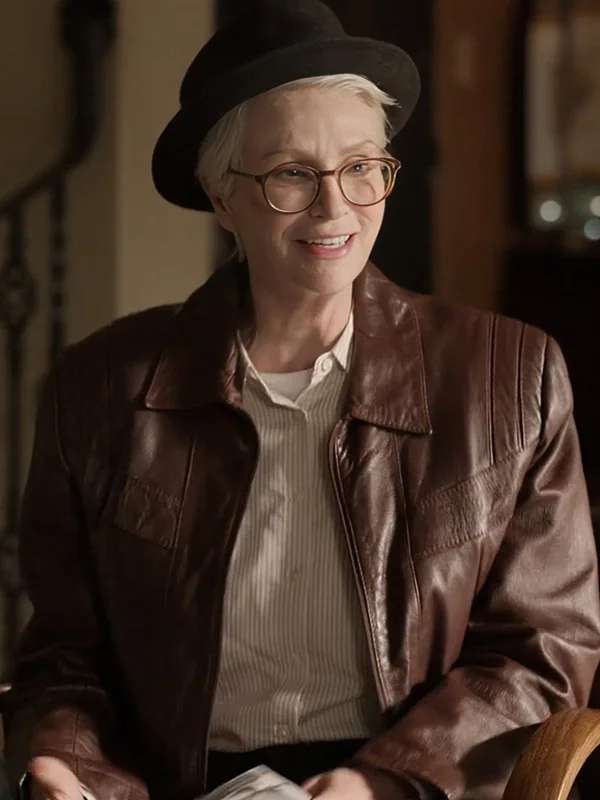 Only Murders in the Building S04 Sazz Pataki Brown Leather Jacket