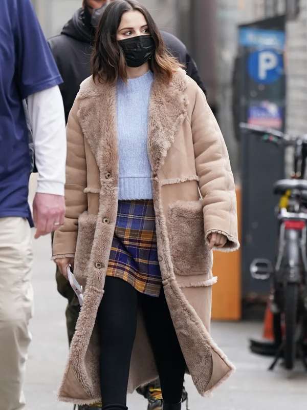 Mabel Mora Only Murders in the Building Shearling Coat