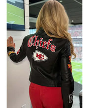 Gracie Hunt Chiefs Black Leather Jacket