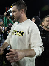 Oregon Ducks 2026 Dan Lanning Sideline Sweatshirt in cream