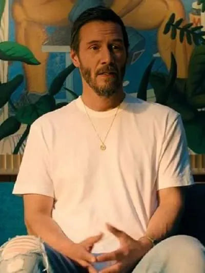 Keanu Reeves Outcome 2026 White T-Shirt
