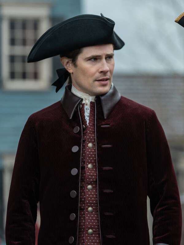 Lord John Grey Outlander S07 Maroon Coat