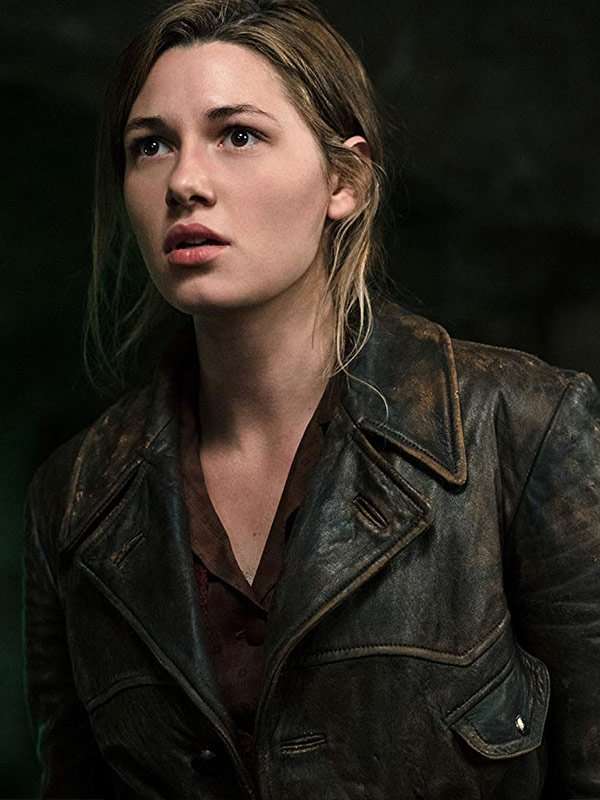 Overlord Mathilde Ollivier Distressed Brown Leather Coat